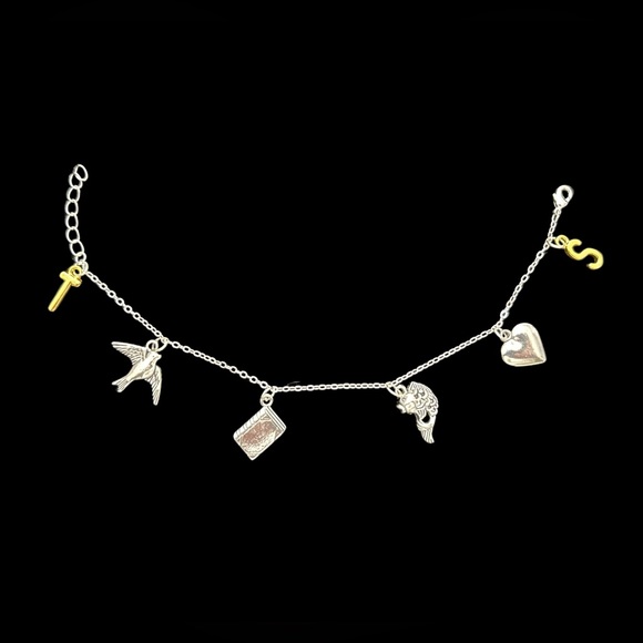 Inspired by Taylor Swift’s “Speak Now” bracelet; silver plated charm bracelet - Picture 2 of 11